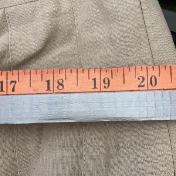 NWT Nygard Tan + Red & Orange Embroidered Design Midi Skirt Size 16 - Picture 8 of 12